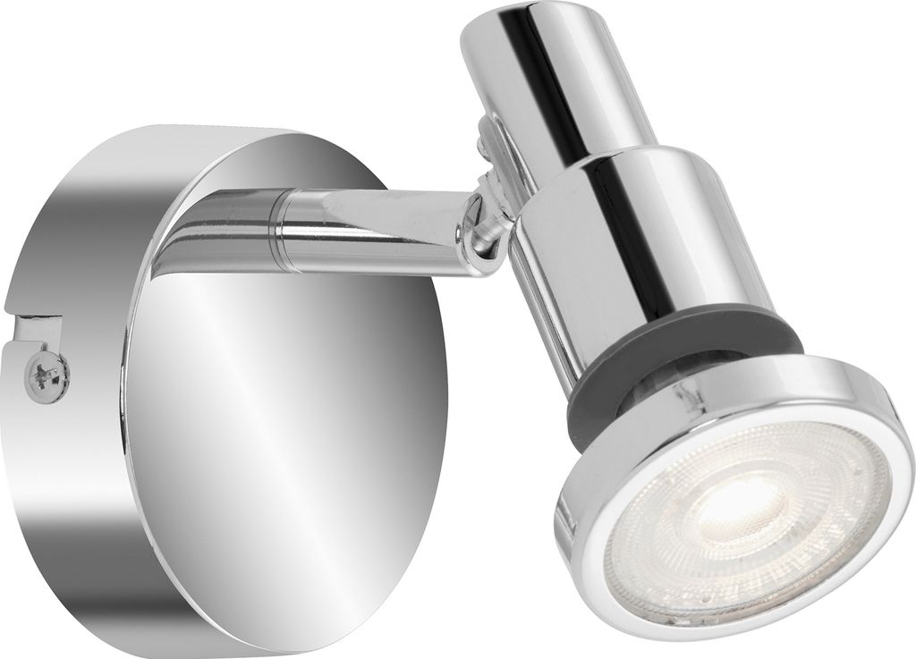 Nástěnné svítidlo LED - chromová barva - kov - 8 x 10 cm Obrázek produktu 