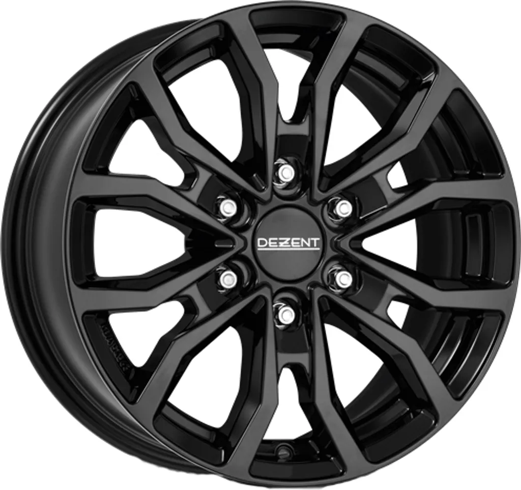 Jante alu 17 pouces DEZENT KC Noir Brillant 7.5x17 6x139.7 ET 38 Mono