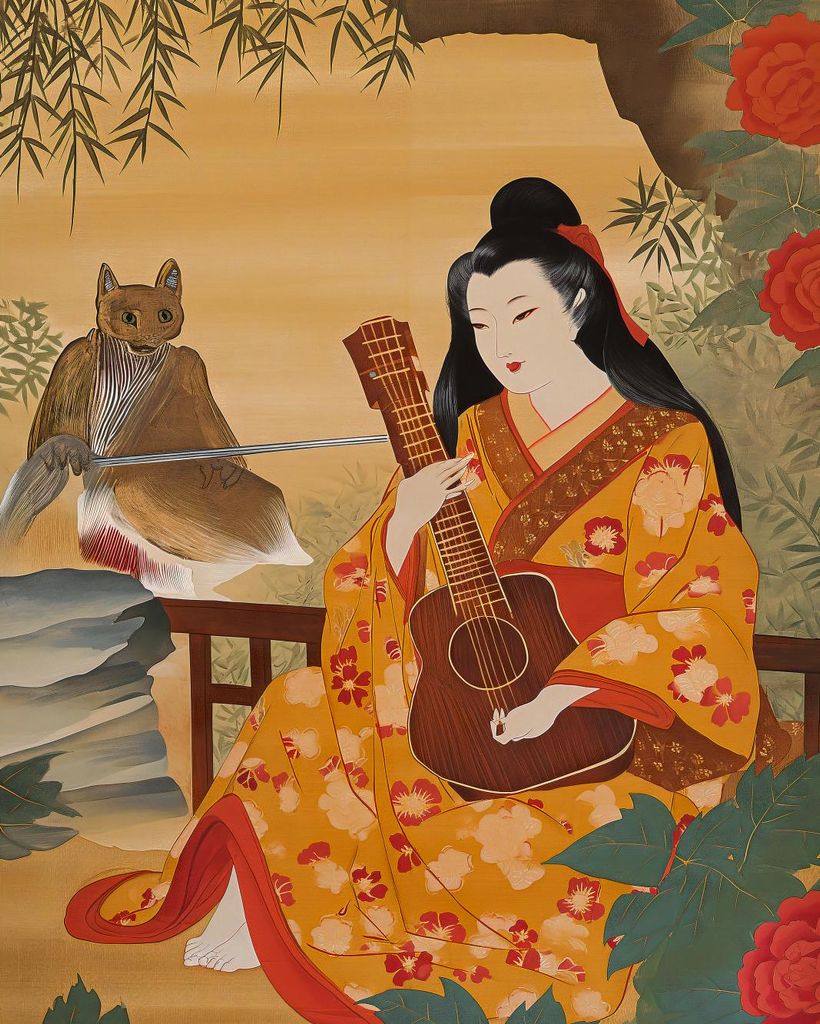 Plakat 40x50cm Musik und Dichter