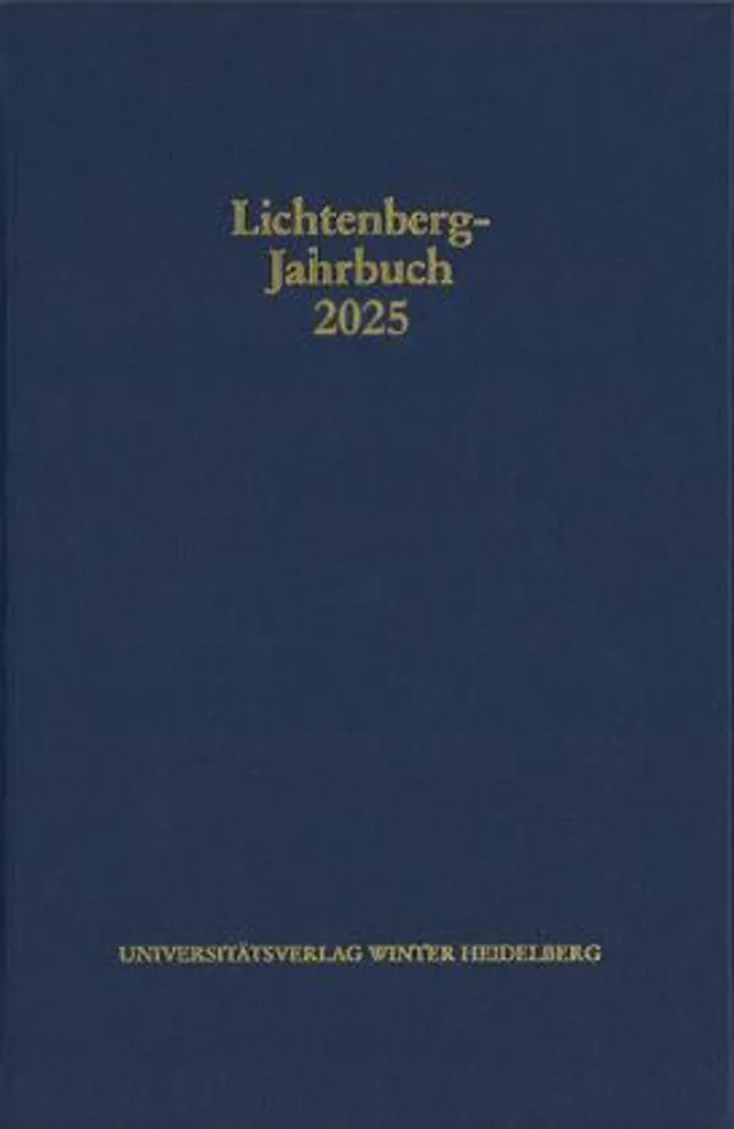 Lichtenberg-Jahrbuch 2025 pour décoder les fragments complexes - 2
