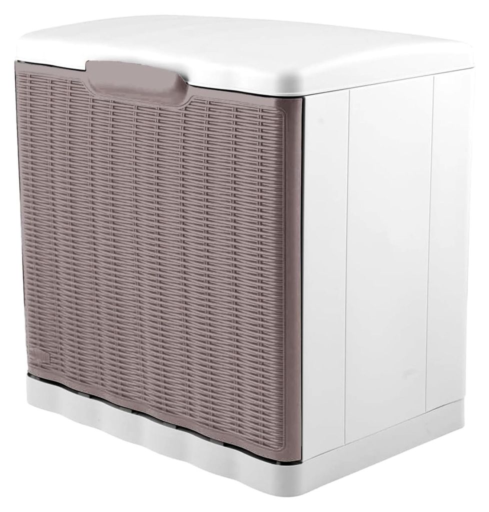 Schuhschrank-Box, Aufbewahrung, Rattanoptik aus Kunststoff, 40 x 30 x 40 cm