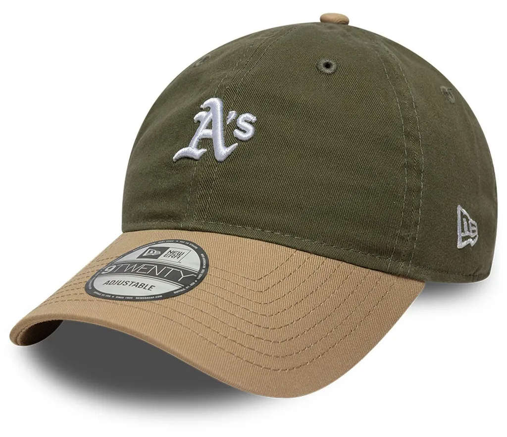 Casquette New Era 9Twenty Oakland Athletics MLB Mini Logo Vert Olive