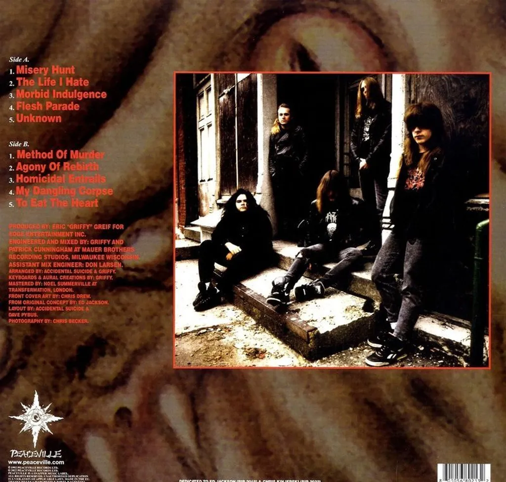 Accidental Suicide Deceased Vinyle LP Qualité Audio Supérieure Import