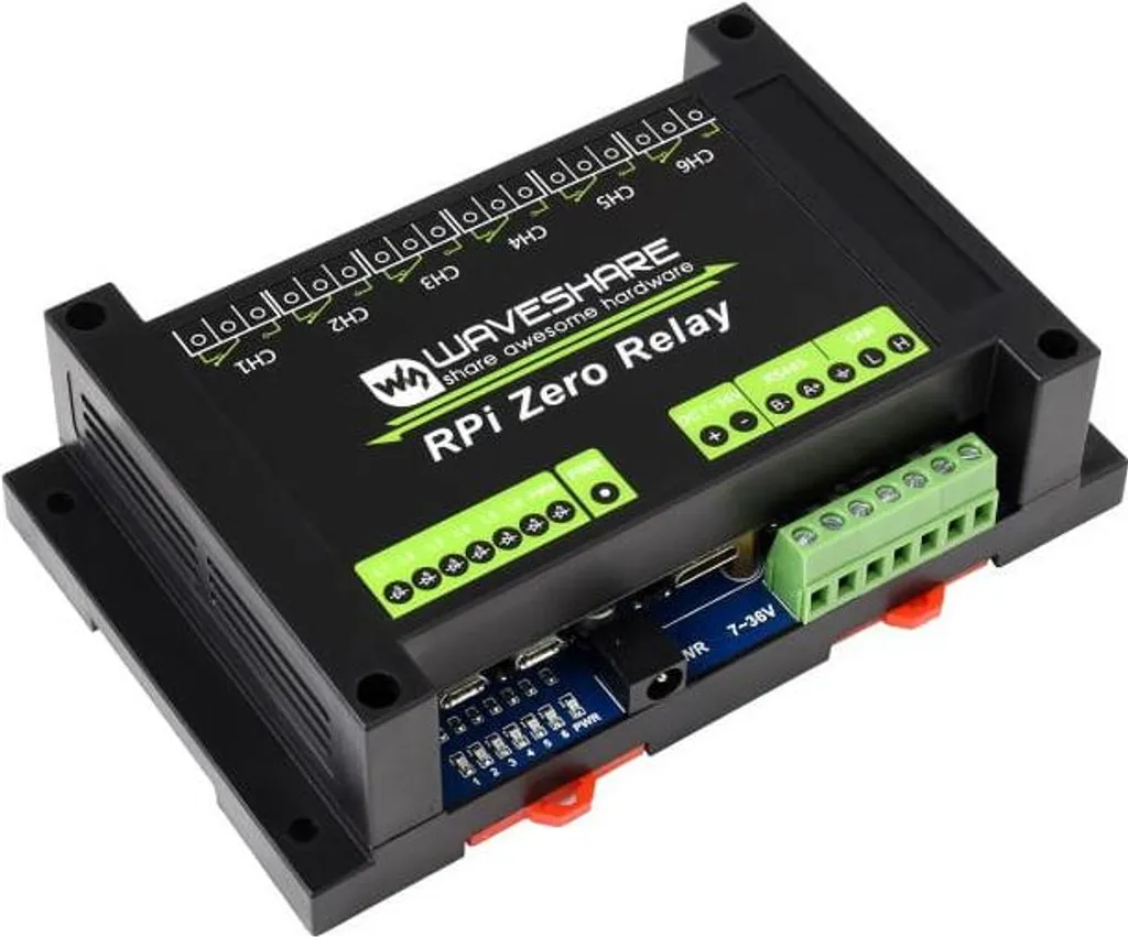 Carte d'Extension Relais 6 Voies avec Bus CAN et RS485 pour Pi Zero