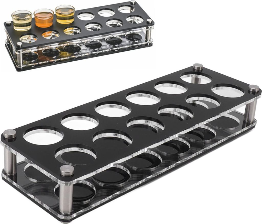 Weinflasche Display Halter Acryl stoßfest dekorative Weinflasche Rack für Home Bar 2X6 12 Head Combination Cup Holder