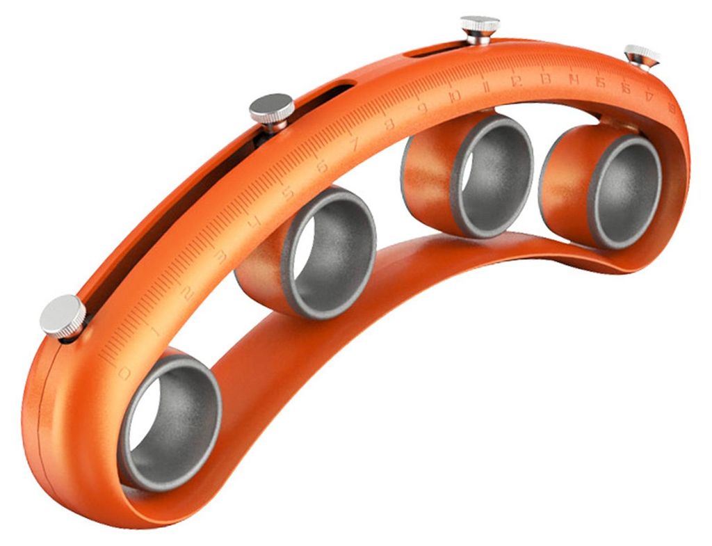 Gitarren-Fingerstrecker, drehbar, verstellbar, glatte Oberfläche, verbessert die Flexibilität, tragbar, Fingertraining, universell, Violine, link...