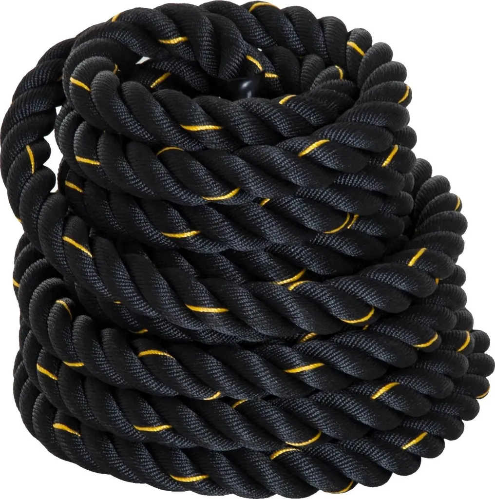 Battle Rope 9m polyester noir : fini le matériel fragile qui s'effiloche
