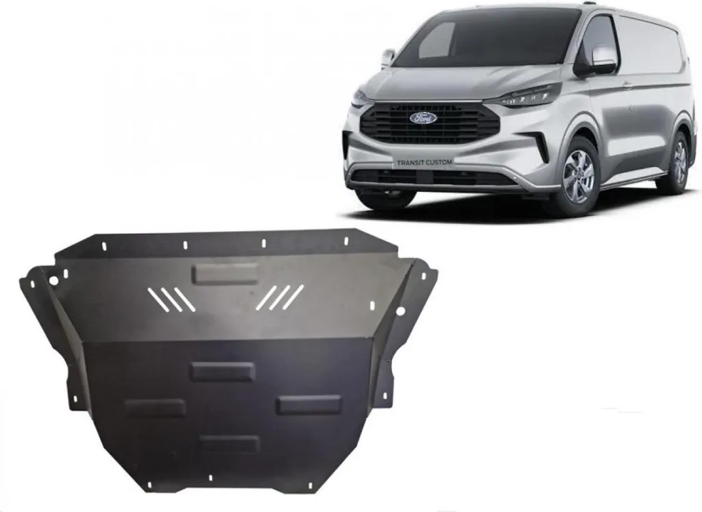 Carter de protection anti-encastrement Ford Transit Custom acier 2mm