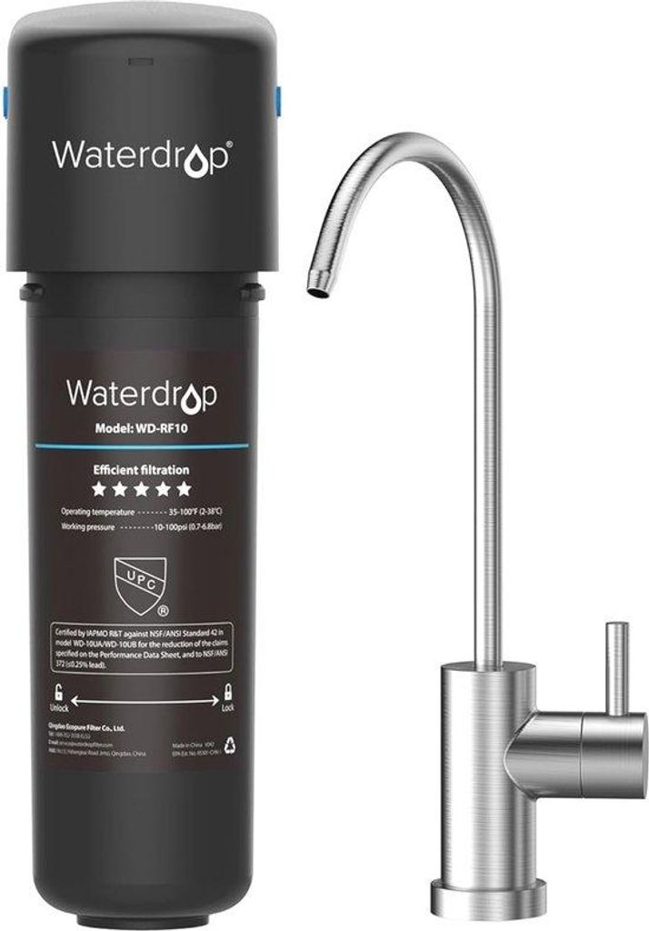 Untergrund-Wasserfilter mit Hoher Kapazität für sauberes Trinkwasser - Reduziert Blei, Chlor & unangenehmen Geschmack