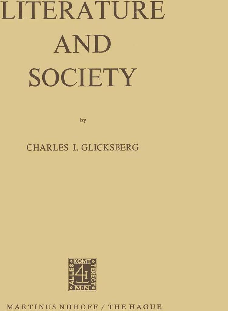 Literature and Society