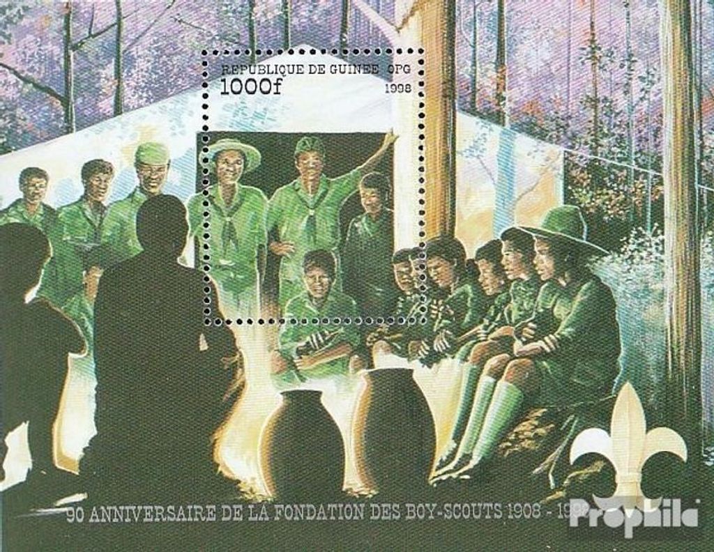Briefmarken Guinea 1998 Mi Block569 (kompl.Ausg.) Produktbild 