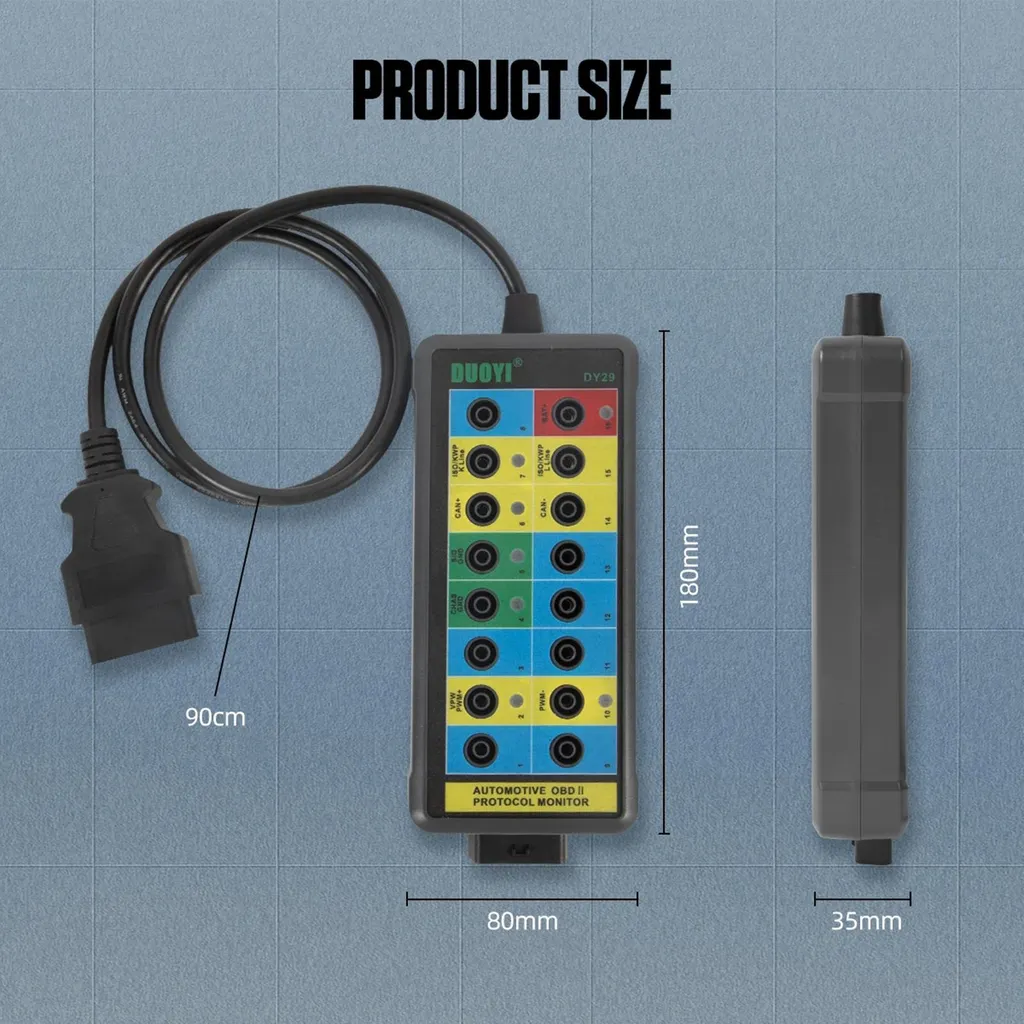 Analyseur Can-Bus OBDII Boîtier de Dérivation LED avec Câble 16 Broches - 2