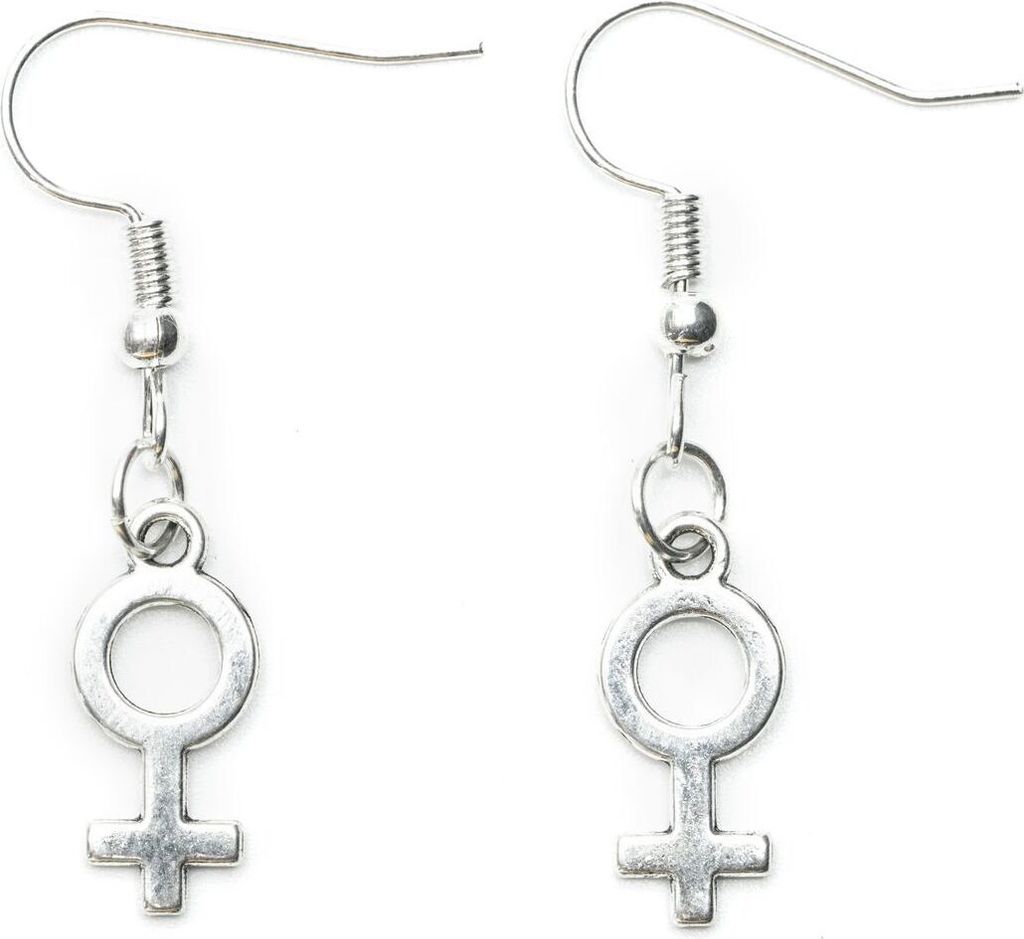 Weibliches Symbol Ohrringe Miniblings Hänger Frauenpower Produktbild 