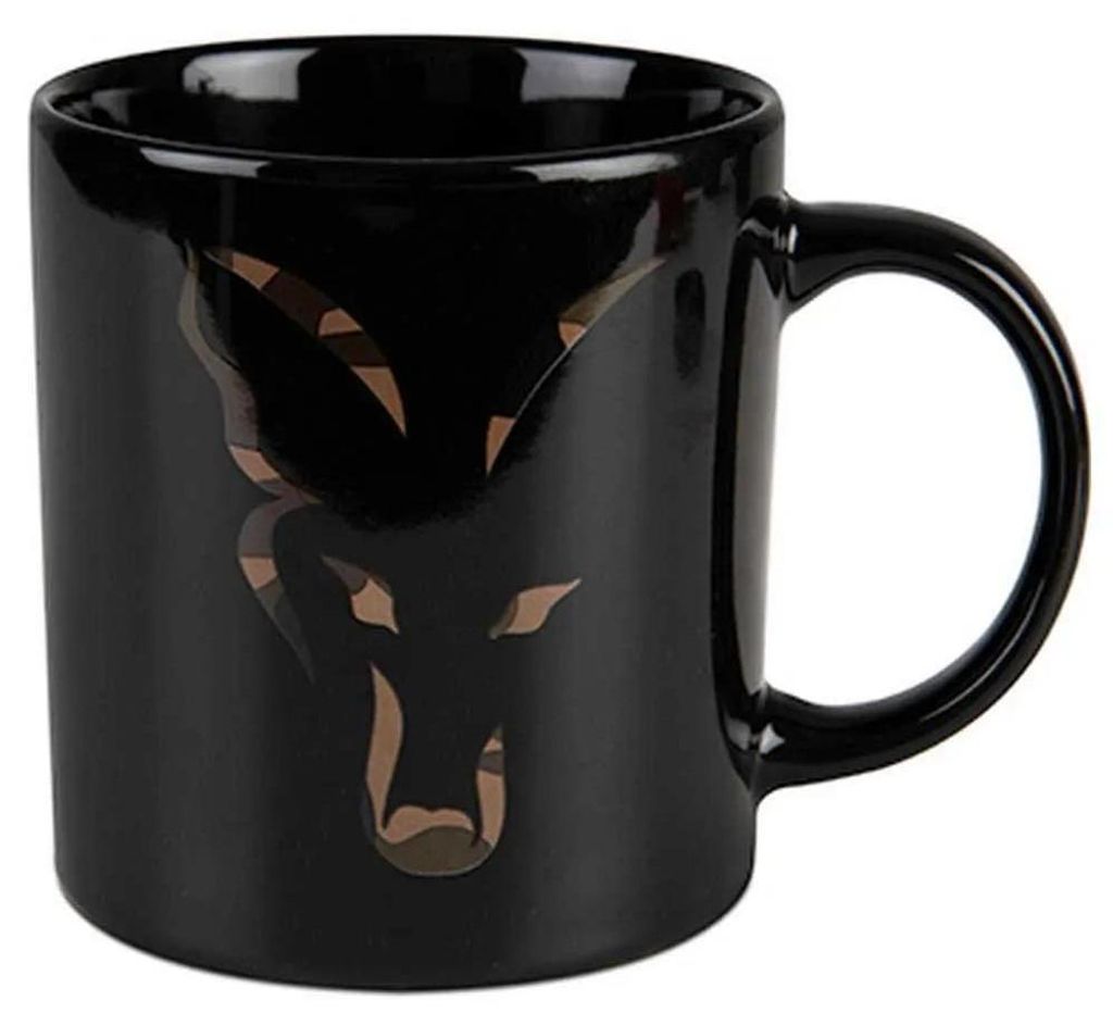 Fox Fishing Ceramic Mug Black and Camo Head - Outdoor Kochgeschirr