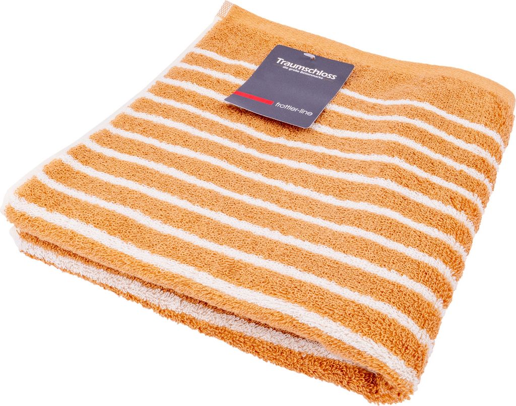 Traumschloss Frottier-Line Stripes Duschtuch 70 x 140 cm creme 100% Baumwolle, absolut hautsympathisch