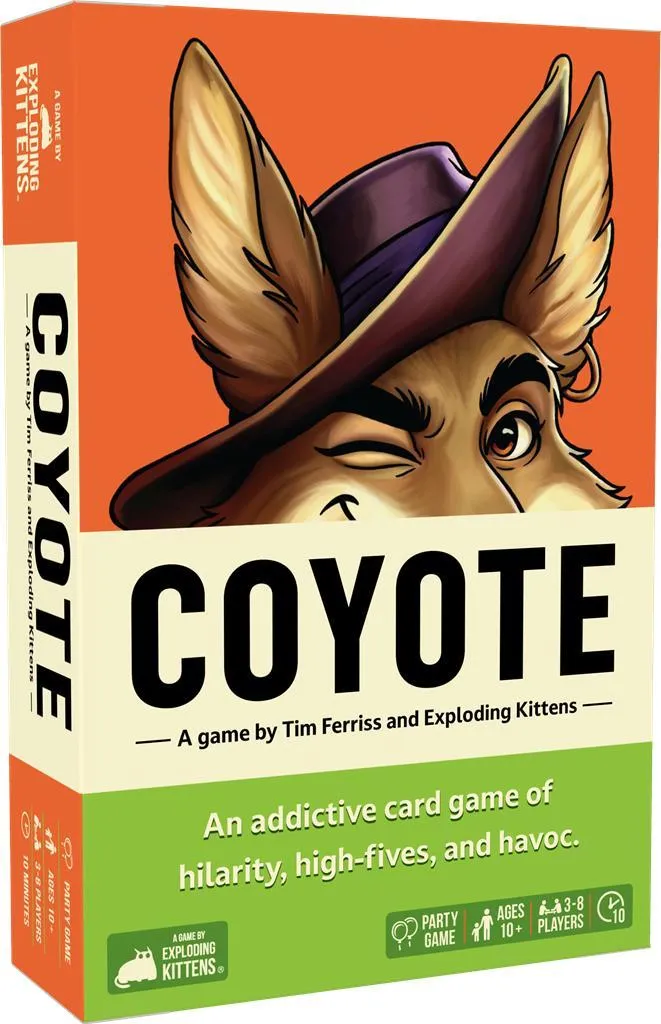 Petit Jeu de Cartes Coyote Idéal pour Soirées Entre Amis et Anniversaires