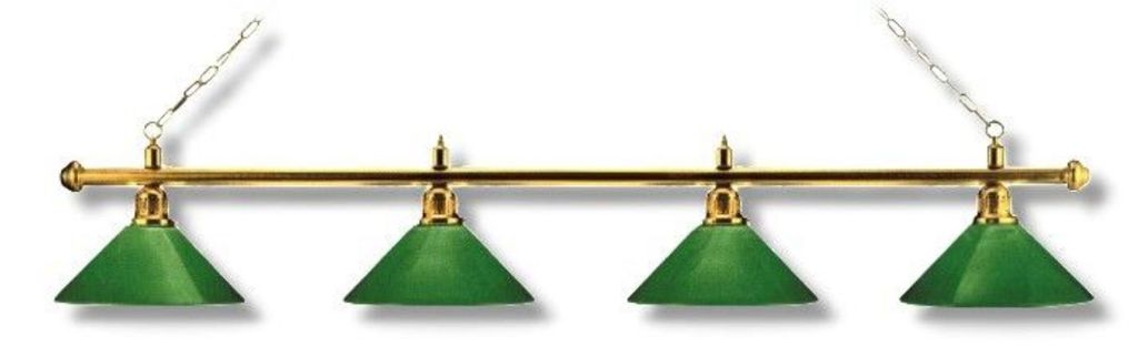 Lampe de billard London 4 abat-jours, laiton/vert Image du produit 