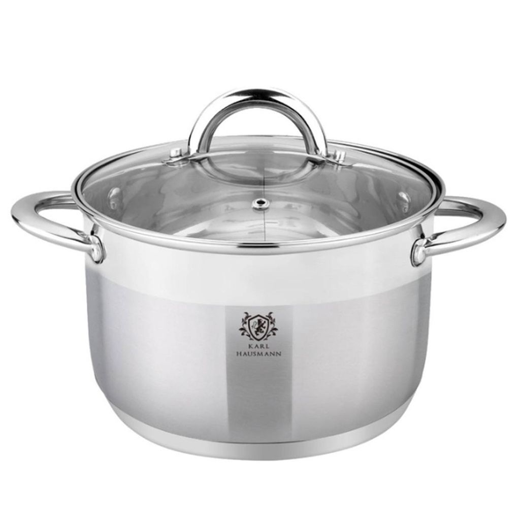 Nerezový hrniec SOLID, 4 l, priemer 22 cm, s pokrievkou – Obrázok produktu 