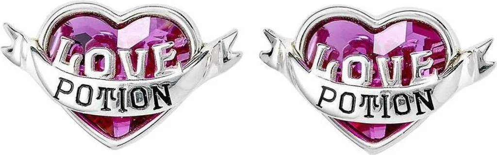 Harry Potter Boucles d'oreilles Potion d'Amour en Argent 925 Bijou