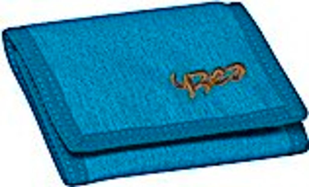 Geldbörse YZEA WALLET SURF hellblau/cognac