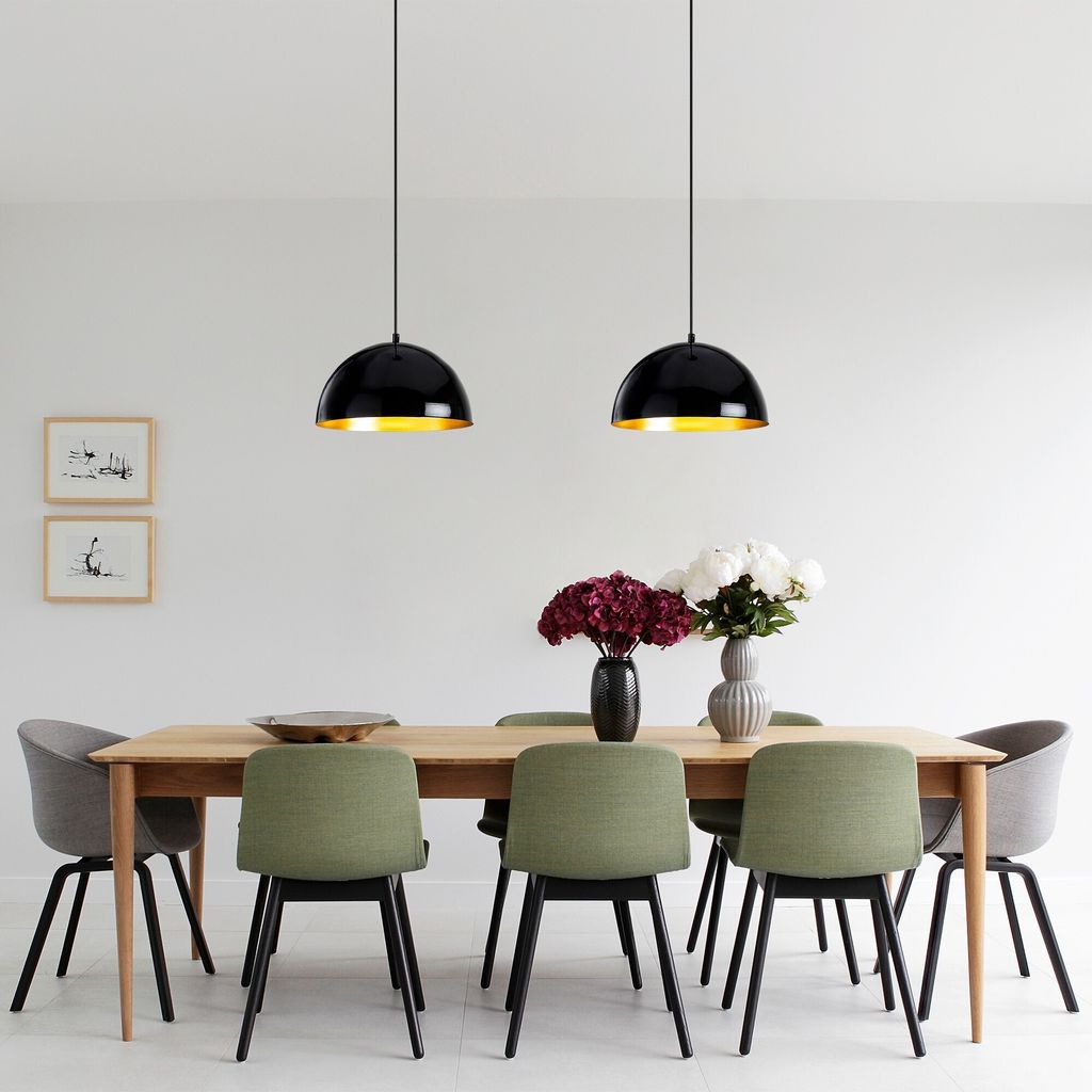 Opviq, Berceste- Berceste NOR, Schwarz, Kronleuchter, 30 x 30 cm, Metallkörper