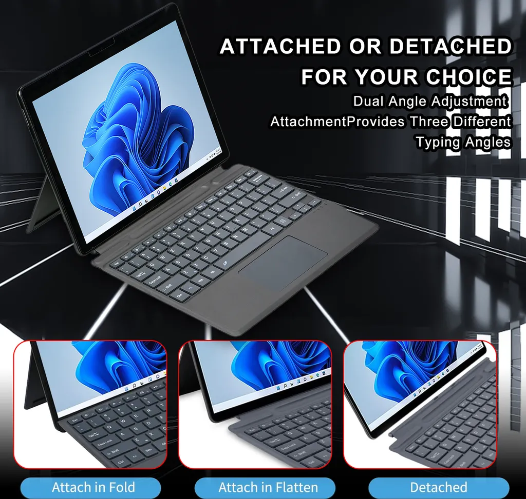 Clavier Bluetooth Ergonomique et Rétroéclairé - Batterie Longue Durée - 13