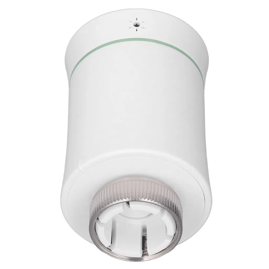 Vanne thermostatique connectée Zigbee Tuya Blanche pour radiateur eau