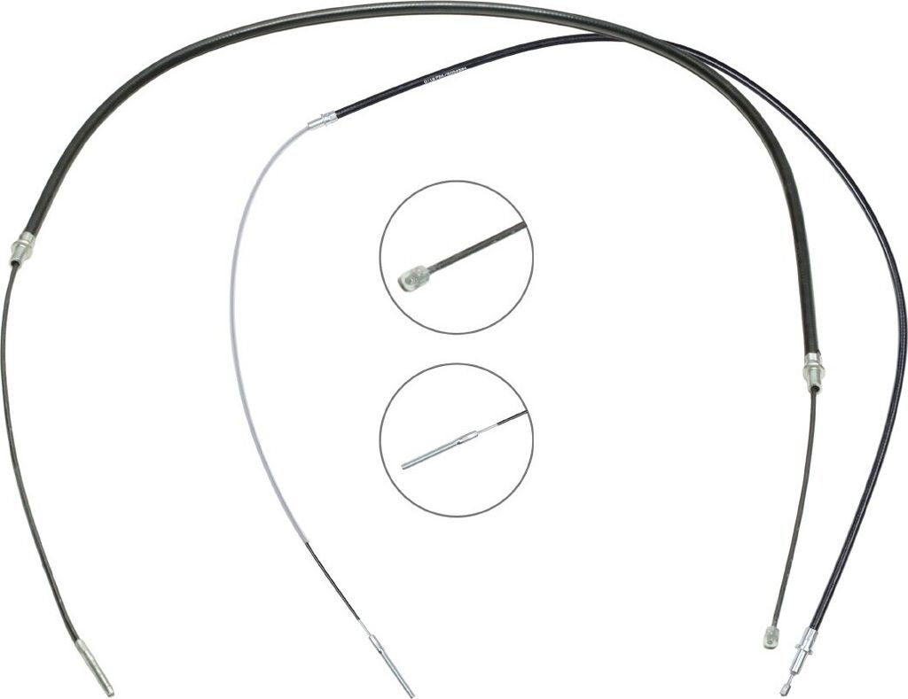 RIDEX 124C1098 - OE 34401166234 Handbremsseil, hinten für 5er (E39)