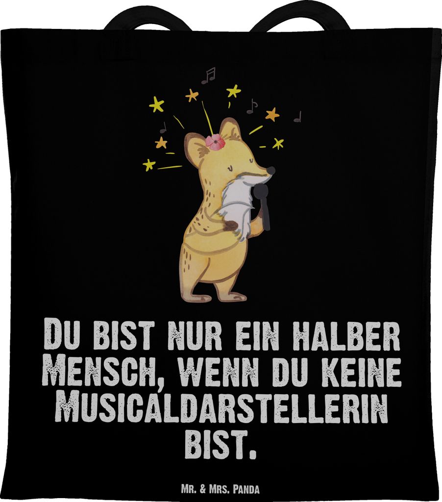 Mr. & Mrs. Panda canvas tasche Musicaldarstellerin Herz - Produktbild 
