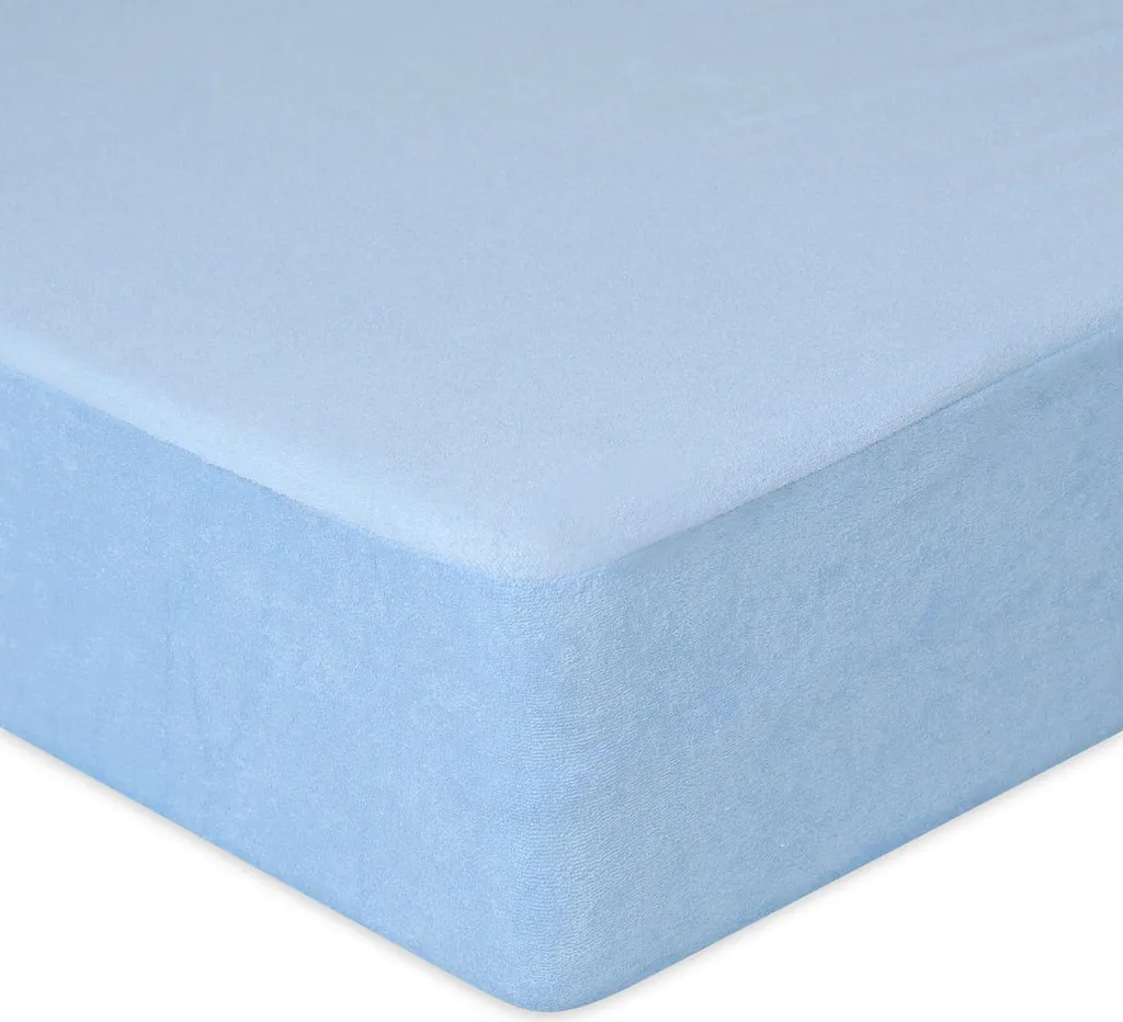 Lenzuolo Sotto Spugna Blu Cielo 60x120x10 - Massimo Comfort Premium