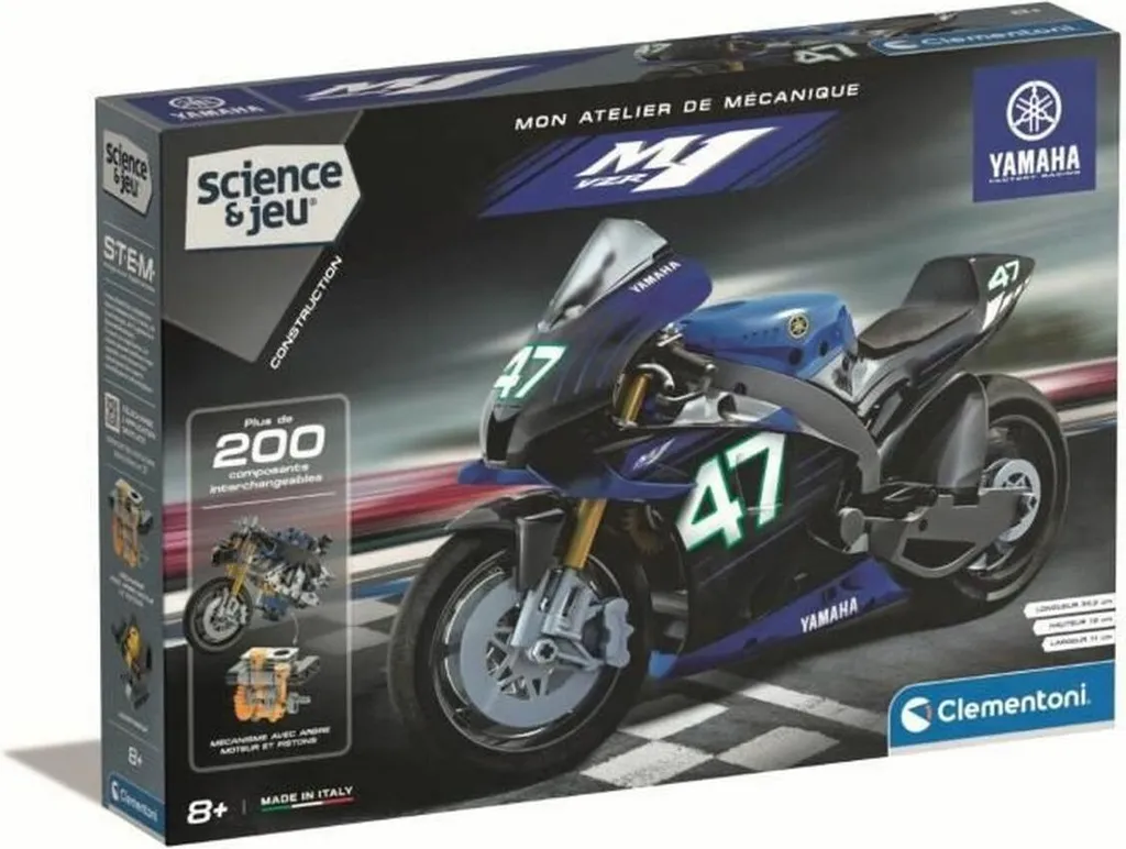 Maquette Moto Yamaha M1 Clementoni - Jeu Scientifique et Technique Pro
