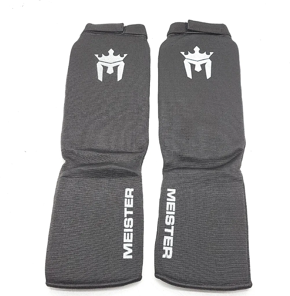 Protège-tibias de MMA pour Entraînement au Sol et Sparring Noir