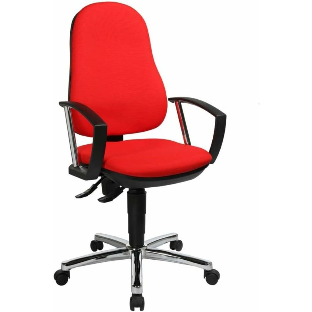 Topstar Bürostuhl Support P Deluxe, 8179AG21 rot, chrom Stoff