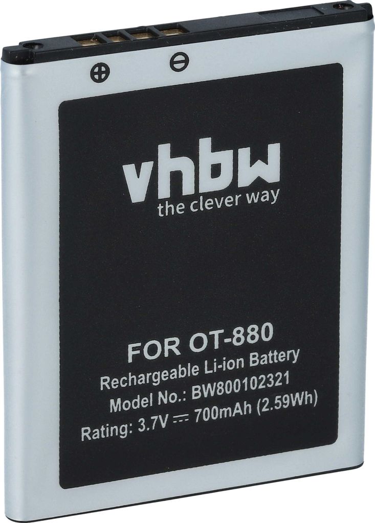 vhbw Akku kompatibel mit Alcatel One Touch OT-875T, OT-875, Produktbild 