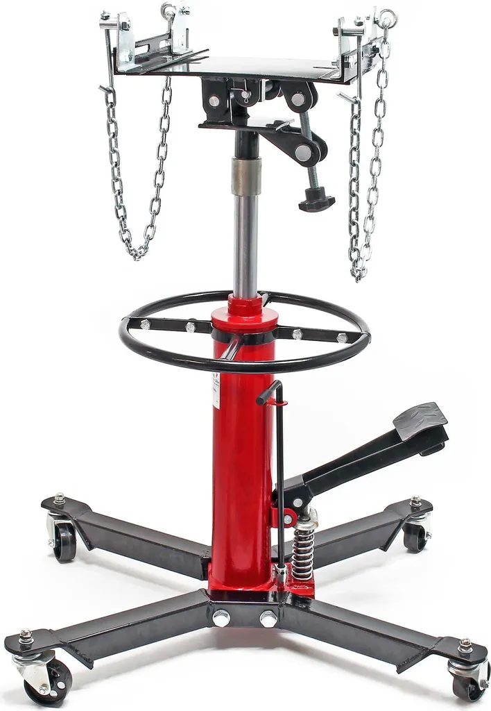 Cric Hydraulique de Fosse Mobile 500kg - Lève-moteur pour Atelier Méca