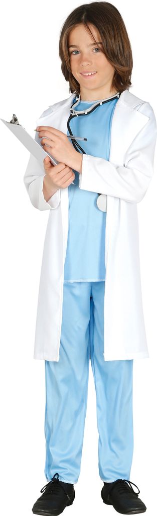 Doktor Kostüm mit Arztkittel Gr. 98-146, Größe:98/104 Produktbild 