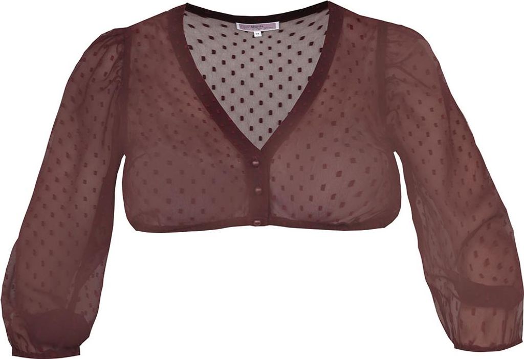 Dirndlbluse Ahorntal bordeaux 34 Produktbild 