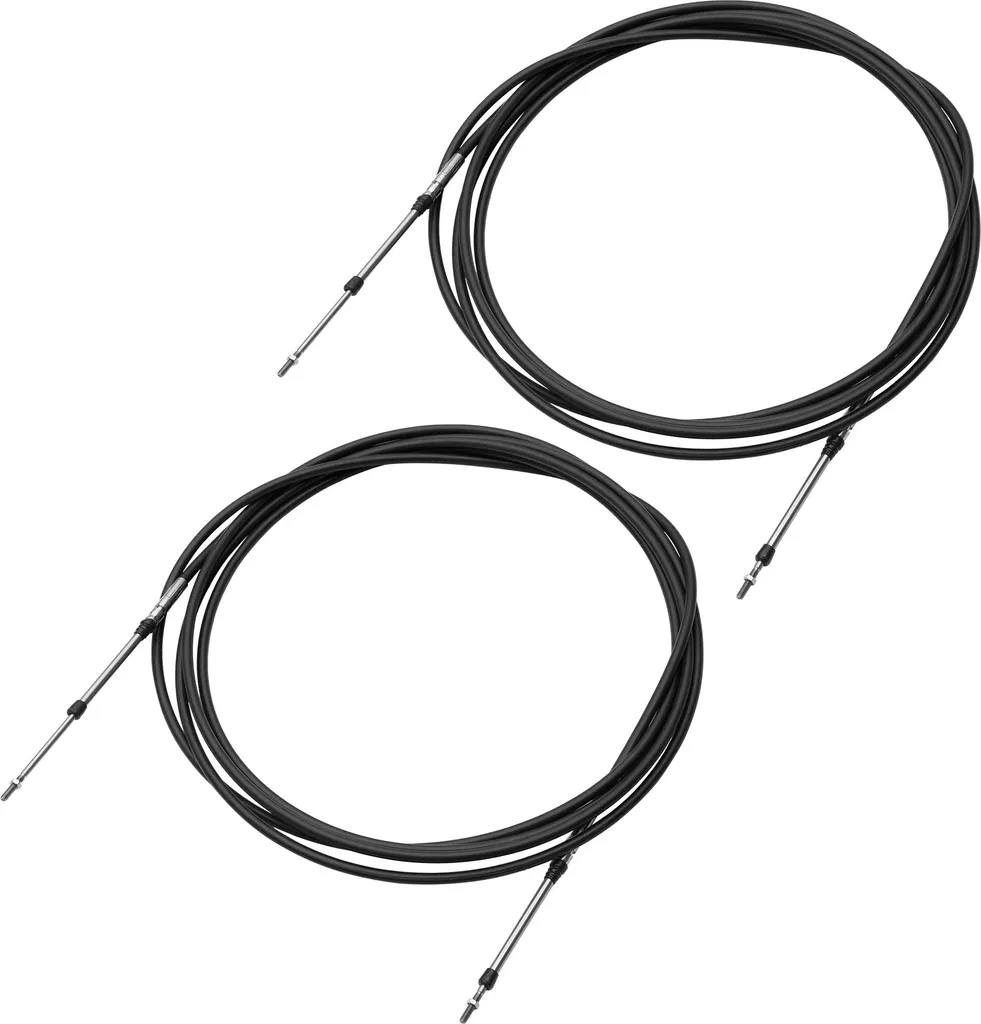 Câble de Commande d'Accélérateur 19ft 5,8m Noir pour Bateau - Lot de 2 - 2