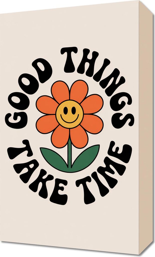 Bild 30x50cm Motivationsaffirmation Retro Vintage Für das Wohnzimmer Gute Dinge