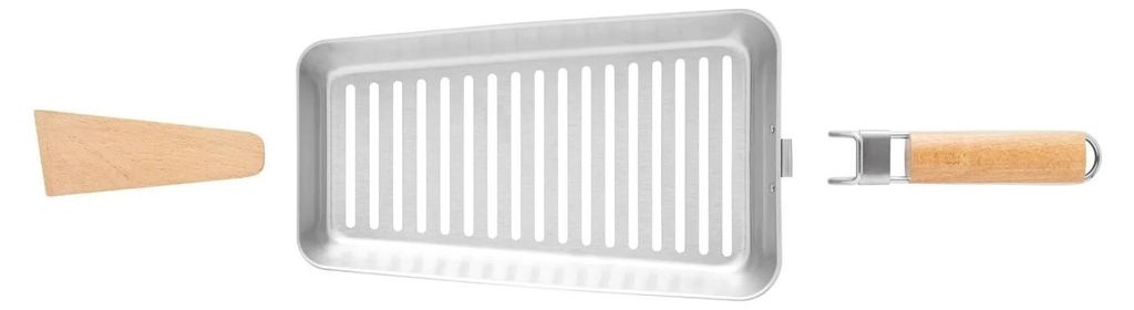2x Grillpfanne , Grillzubehör aus Edelstahl Produktbild 