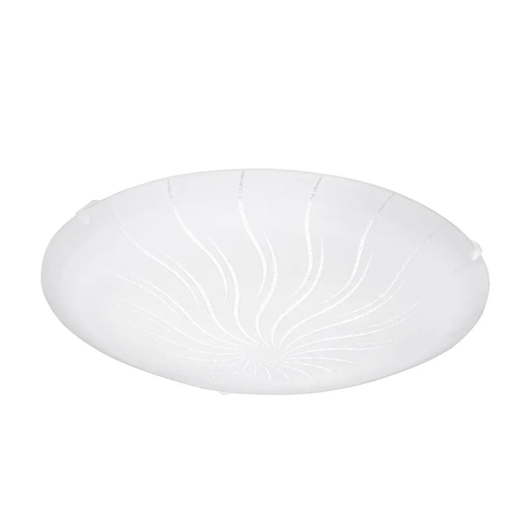 Plafonnier LED 950lm Blanc Eglo Margitta 1 Ø31cm Lumière Blanche Claire