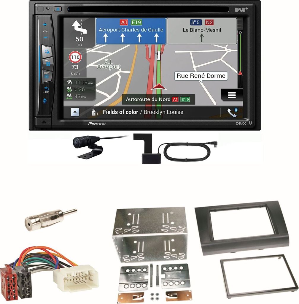 Pioneer AVIC-Z730DAB Navigation Bluetooth Einbauset für Suzuki Swift Sport EZ MZ