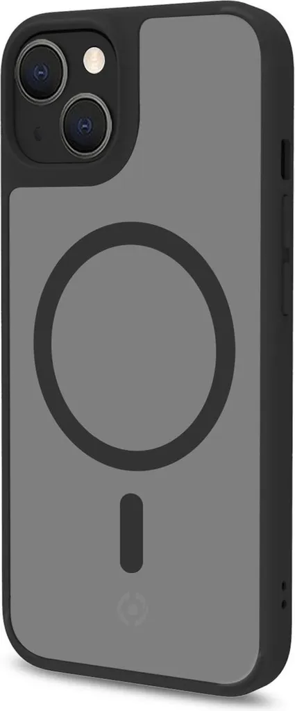 Celly Magmatt custodia per cellulare 15,5 cm (6.1") Cover Nero, Trasparente