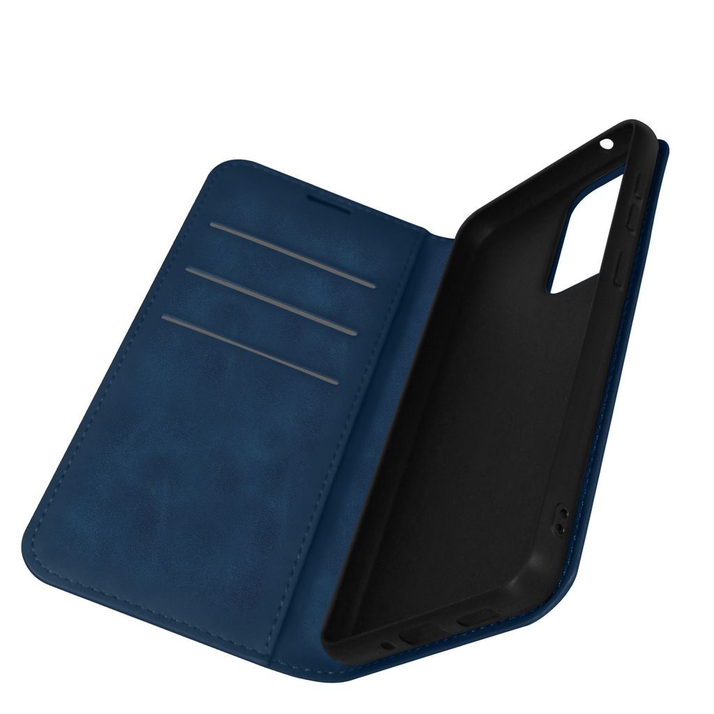 Klapphülle mit Portemonnaie, Kunstlederetui für Samsung A33 5G – Dunkelblau