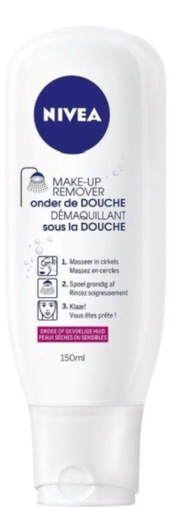 Nivea make up remover onder de douche