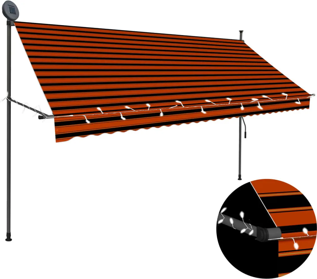 Tenda Retrattile Alta Protezione UV 300cm LED Solari | The Living Store