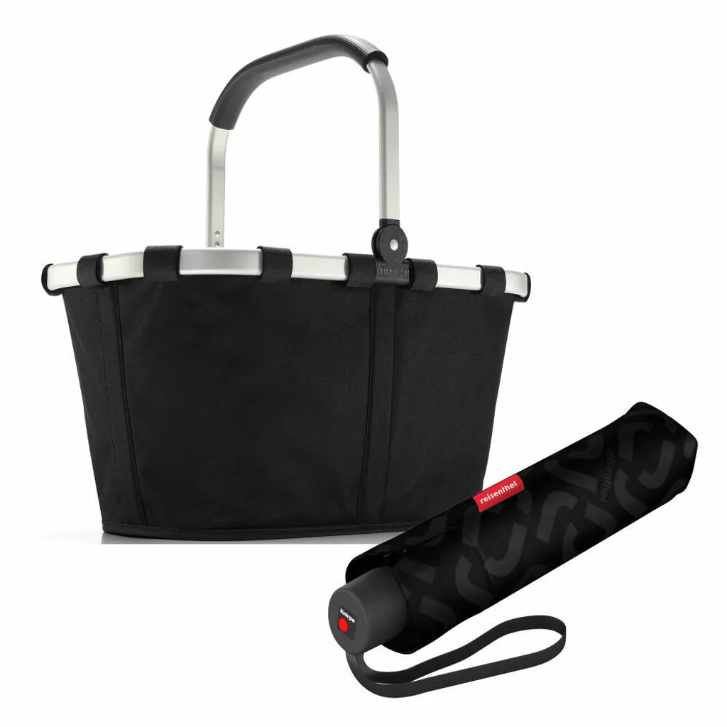 Panier à provisions reisenthel carrybag classic set avec parapluie noir
