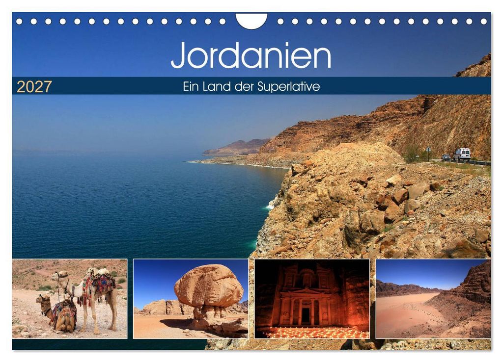 Jordanien - Ein Land der Superlative (Wandkalender 2027 DIN A4 quer), CALVENDO Monatskalender