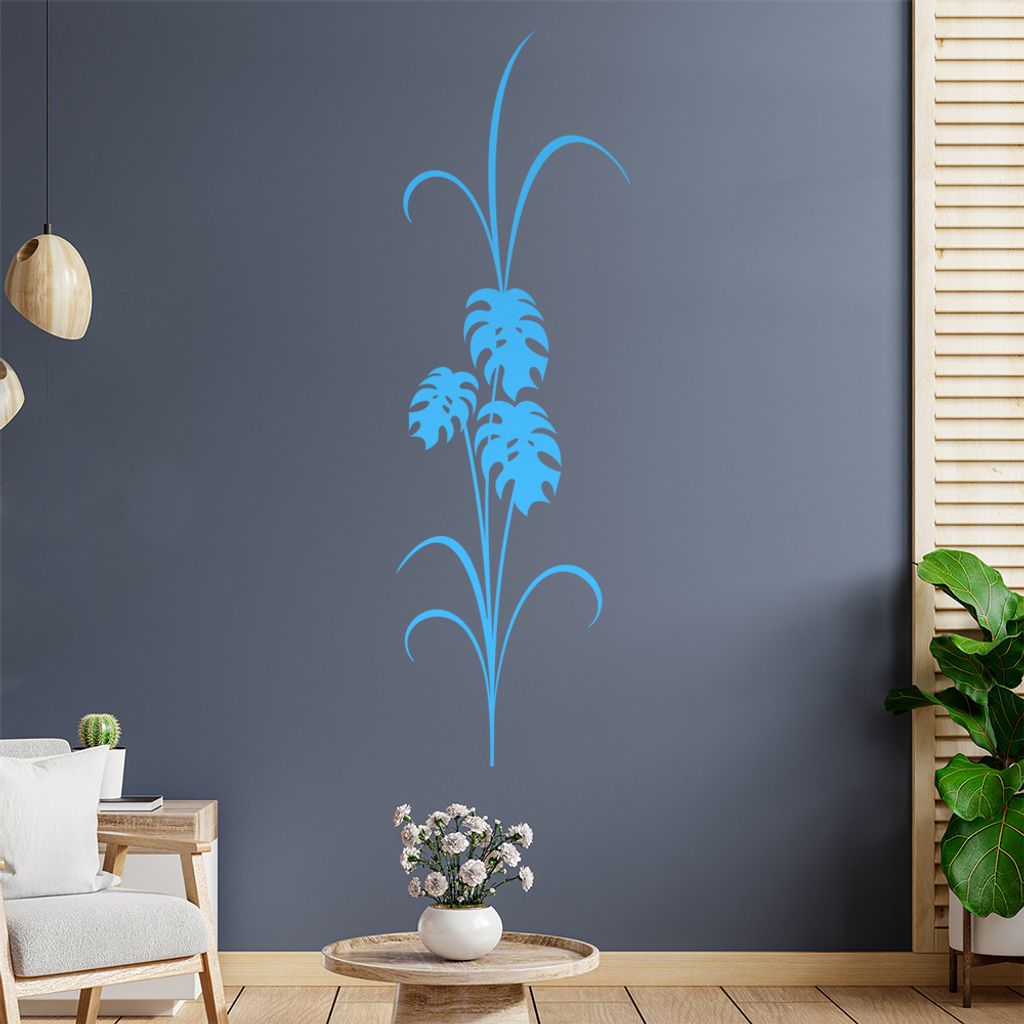 Große Blüten und Knospen Wandtattoo in 6 Größen - Wandaufkleber Wall Sticker - Dekoration, Küche, Wohnzimmer, Schlafzimmer, Badezimmer