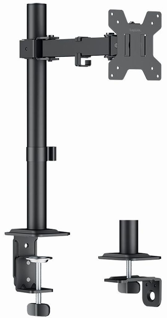 LogiLink Monitorhalterung Armlänge: 202 mm schwarz mit Klemme